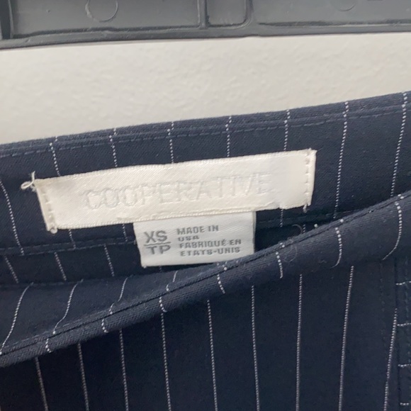 Navy blue pinstripe Cooperative skirt from Urban Outfitters - Picture 2 of 3